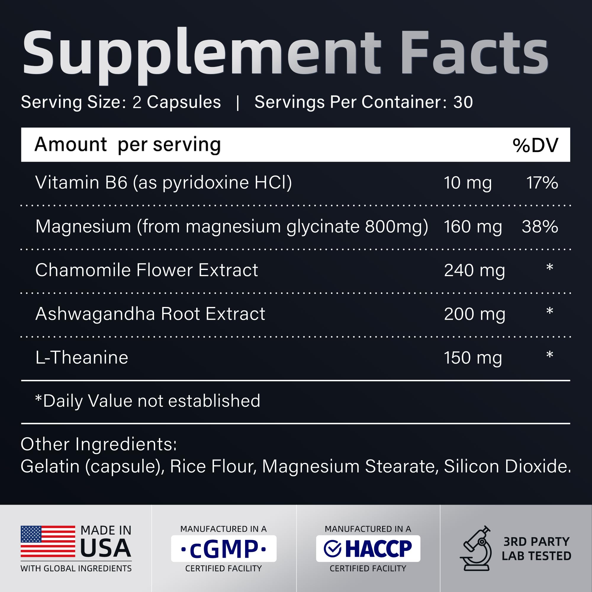 Okiss Magnesium glycinate 800 mg Ashwagandha Sleep aid Complex 60 Capsules — Amazon image 8