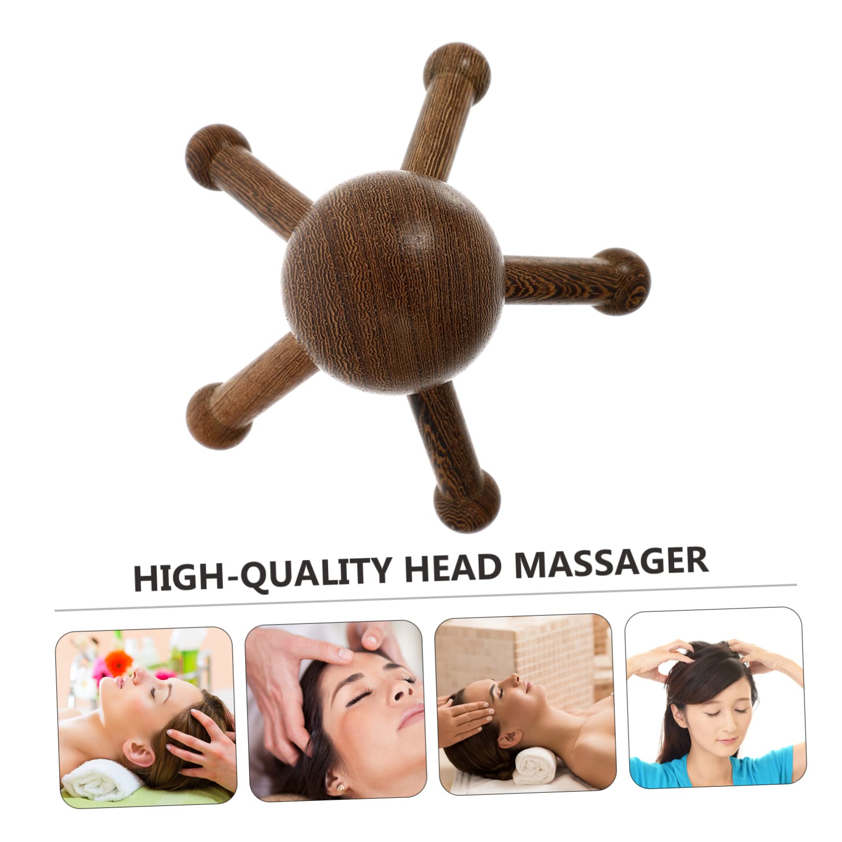 5stücke Holzklaue Kopfhaut- Massagegerät Für Kopf Und Bauch Ergonomisches Design Für Entspannung Und Stressabbau Beige Leicht Und Tragbar