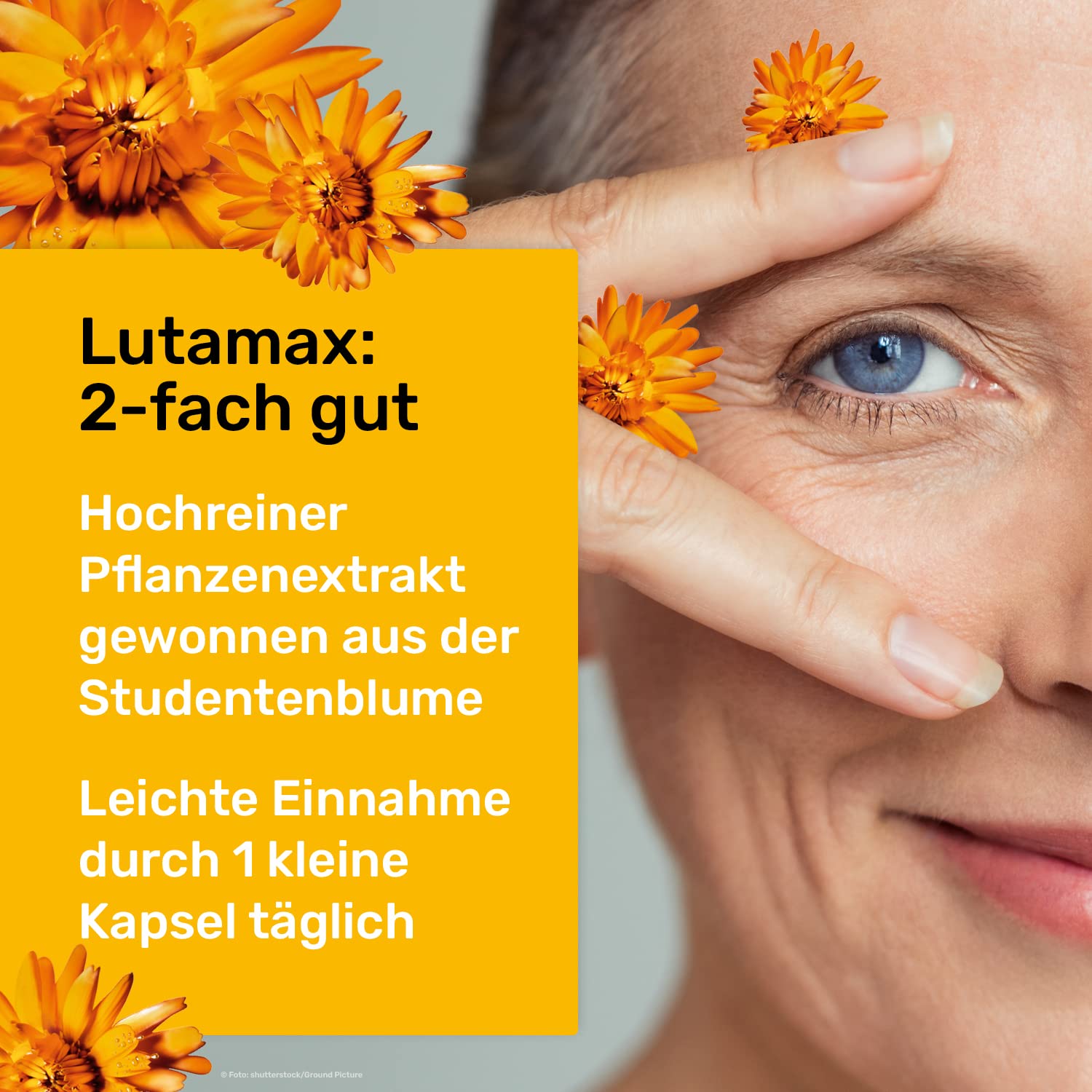 Lutamax 20 mg – 90 Kapseln | Lutein & Zeaxanthin | Augenvitamine zur Unterstützung der Sehkraft bei altersbedingten Augenproblemen | 3-Monats-Pack