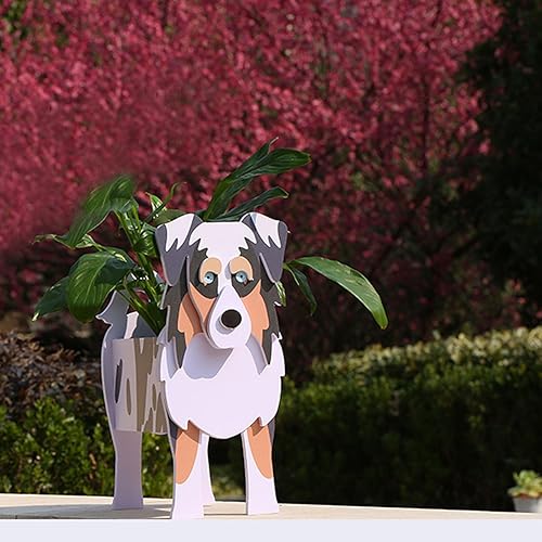 Miniatura 3 de Knutat Macetas para perros, bonitas macetas de PVC para jardín, con forma de perro, maceta para plantas de interiorexterior, maceta hecha a mano