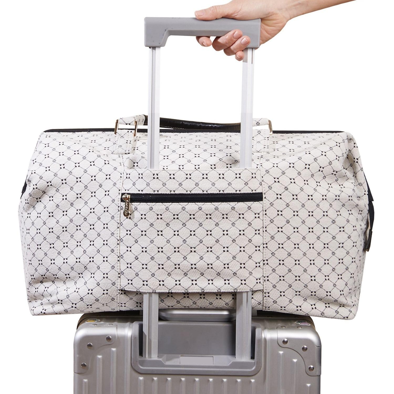 Sunveno Borsa per pannolini da viaggio, borsa per pannolini regolabile, borsa per passeggino, organizer per bambini, grande capacità, borsa per pannolini per maternità