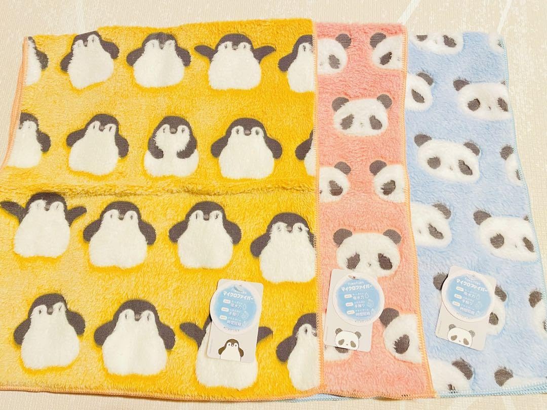 Amazon｜新徳丸 フワフワ マイクロファイバー フェイスタオル パンダ