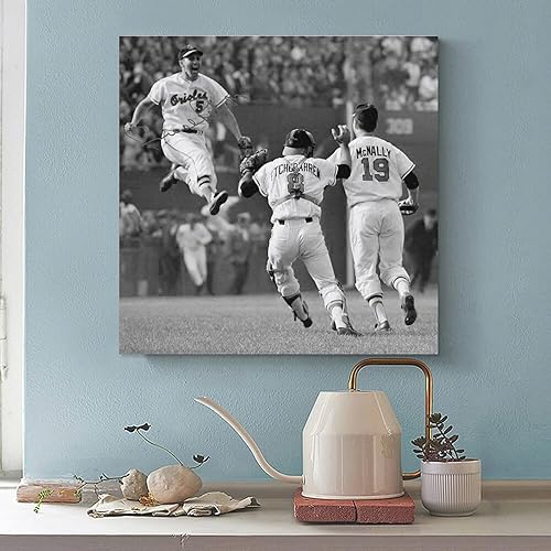 Miniatura 3 de Third Baseman Brooks Robinson - Póster de celebración en lienzo y arte de pared, póster moderno para decoración de dormitorio familiar, 12 x 12