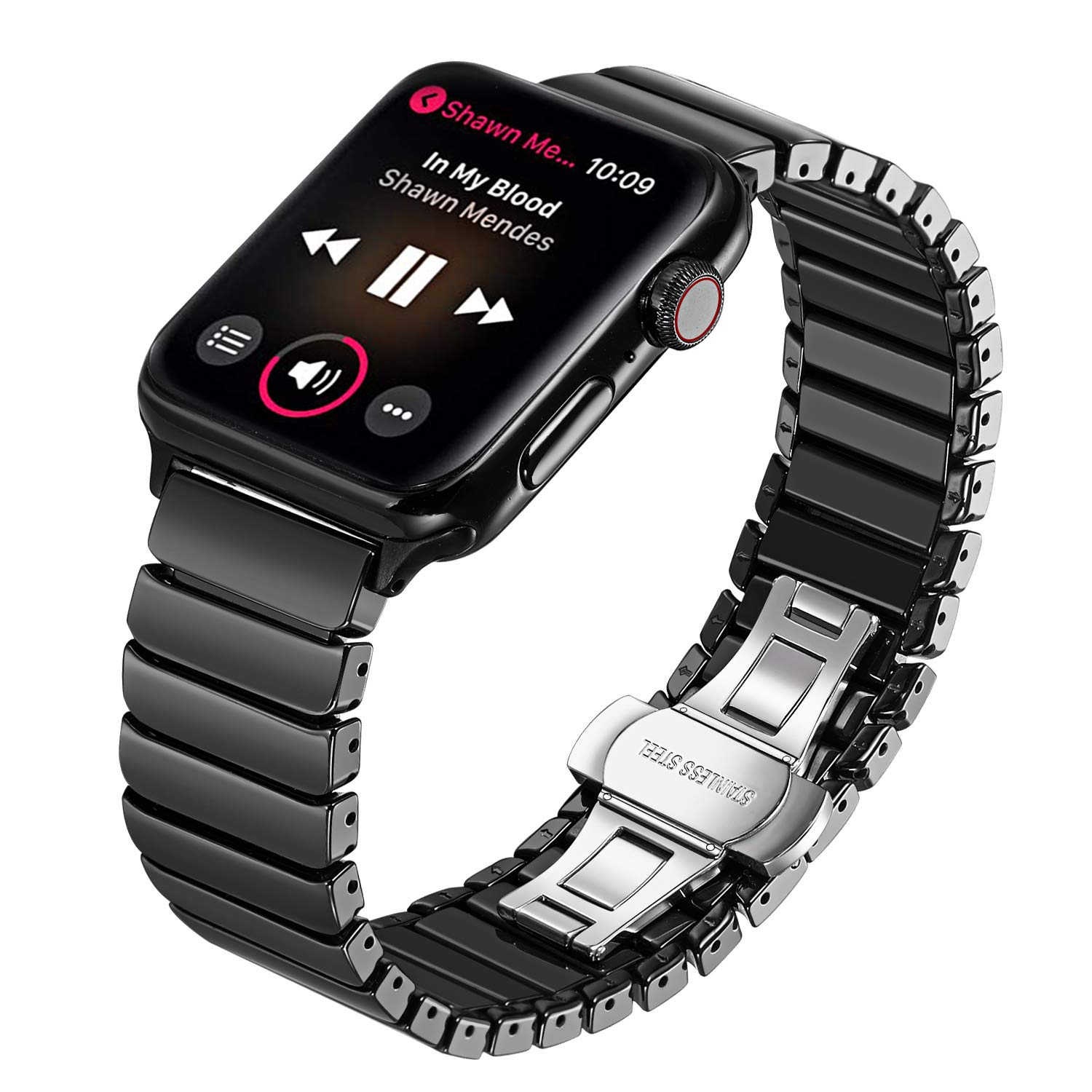Trumirr For Apple Watch Band Full Ceramic Watchband For Iwatch