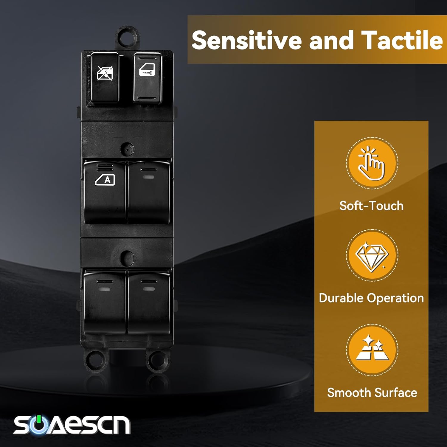 2005 2006 2007 Nissan Pathfinder Master Power Window Switch Control Driver Side - Nissan Pathfinder Door Lock Window Switch Assembly - Replacement 25401-ZP40B, 25401-9W100, 1S12448, DWS385