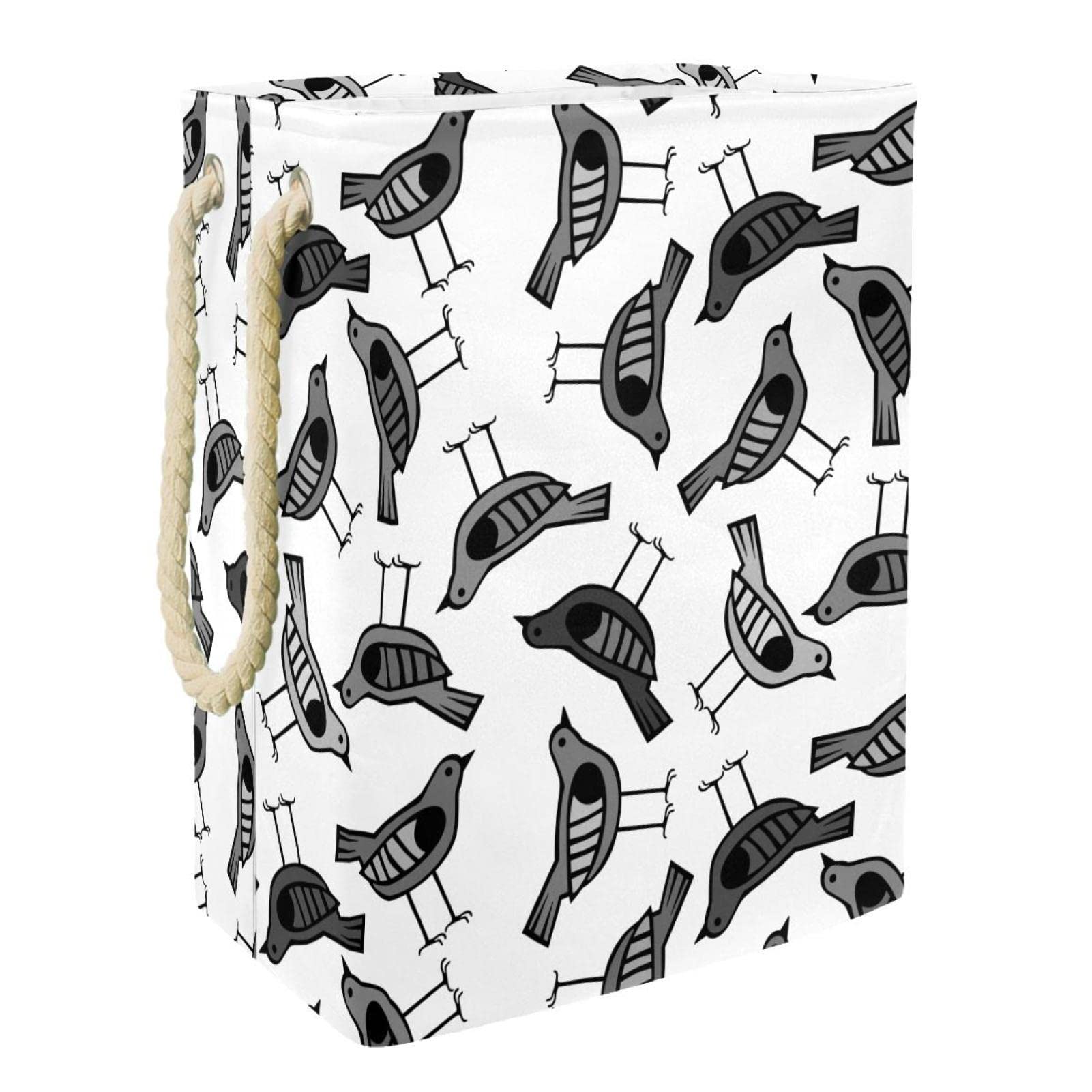 Panier à linge avec oiseau pour organiser chambre et salle de bain