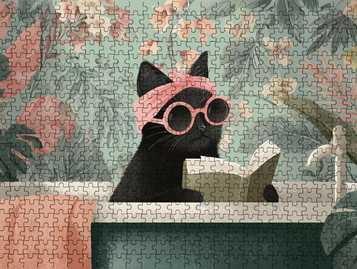 Clásicos Puzzle 3000 para Adultos, Gato Negro En La BañEra LDYQS7-680