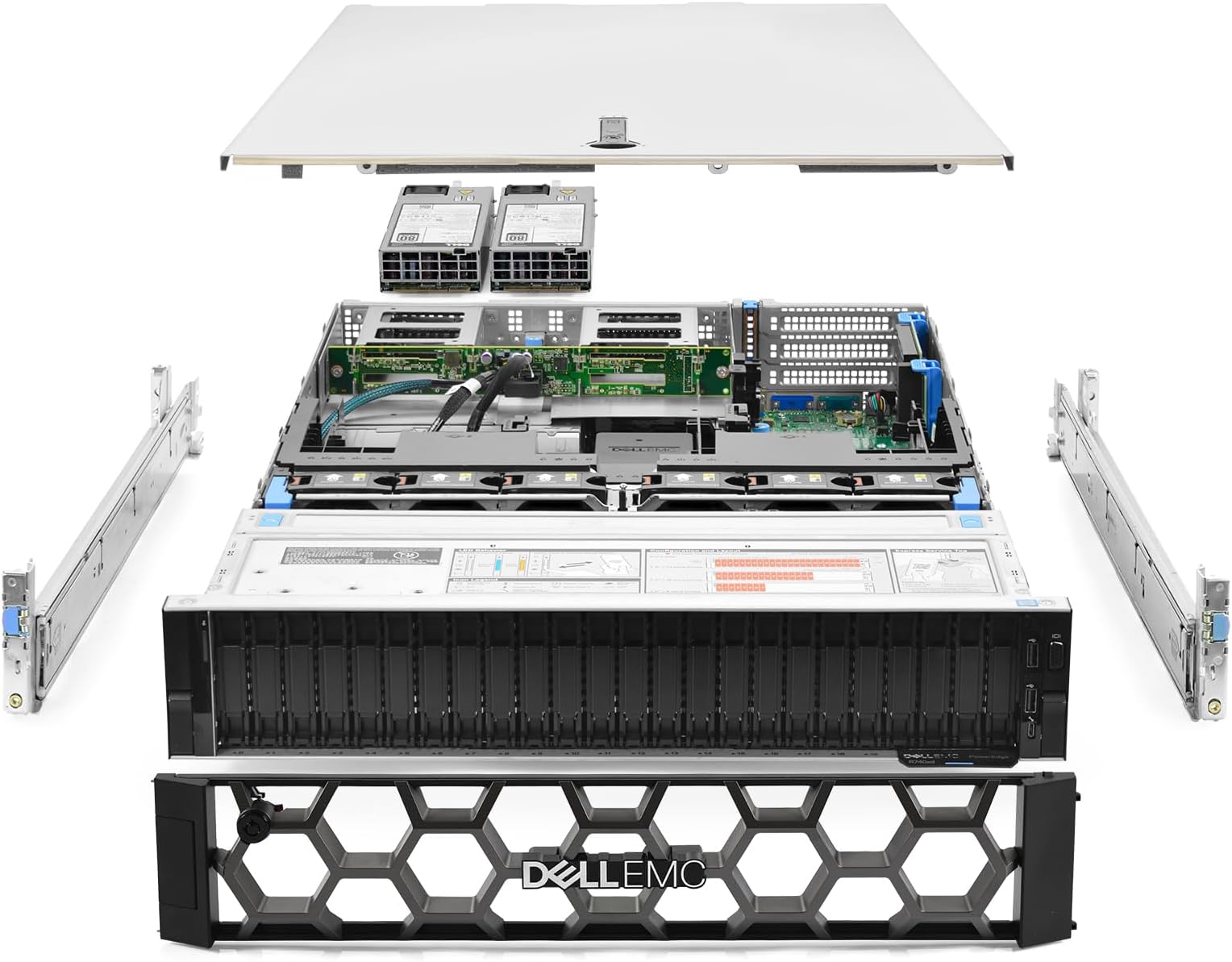 Dell PowerEdge R740xd Server 2X Gold 6148 2.40Ghz 40-Core 256GB RAM 24x Caddies (Renewed)