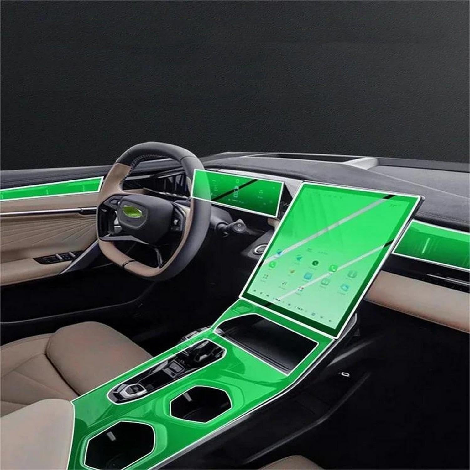 Accessoires voiture Geely Atlas Boyue 2023-2024 : protection console et écran de navigation
