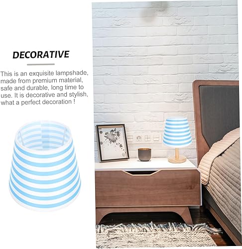 Miniatura 5 de Uonlytech Cubierta de pantalla de patrón delicado para lámparas de pie de mesa, diseño simple, accesorio de iluminación elegante para mesita de