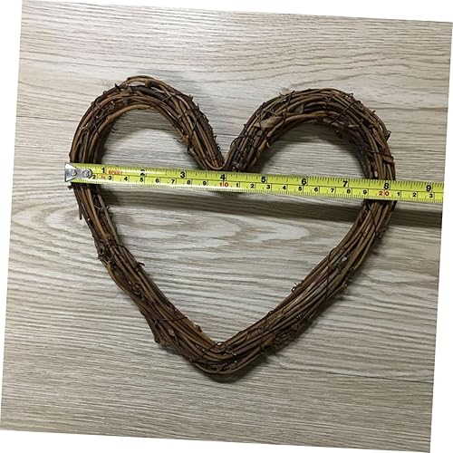 Miniatura 4 de TIDTALEO 3pcs Festive Wreath Holiday Fireplace Garland Christmas Wall Wreath Guirnaldas Para Vine Wreath Garland Heart Ring Grapevine Heart Wreath