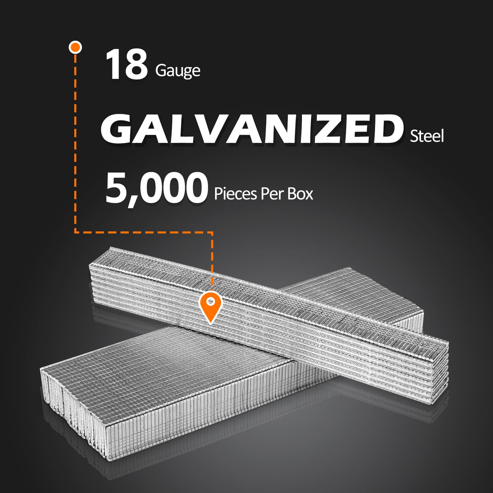 Spotnails 18524 18-Gauge 1-1/2 In. Galvanized Brad Nails, 5,000/Box - View #7