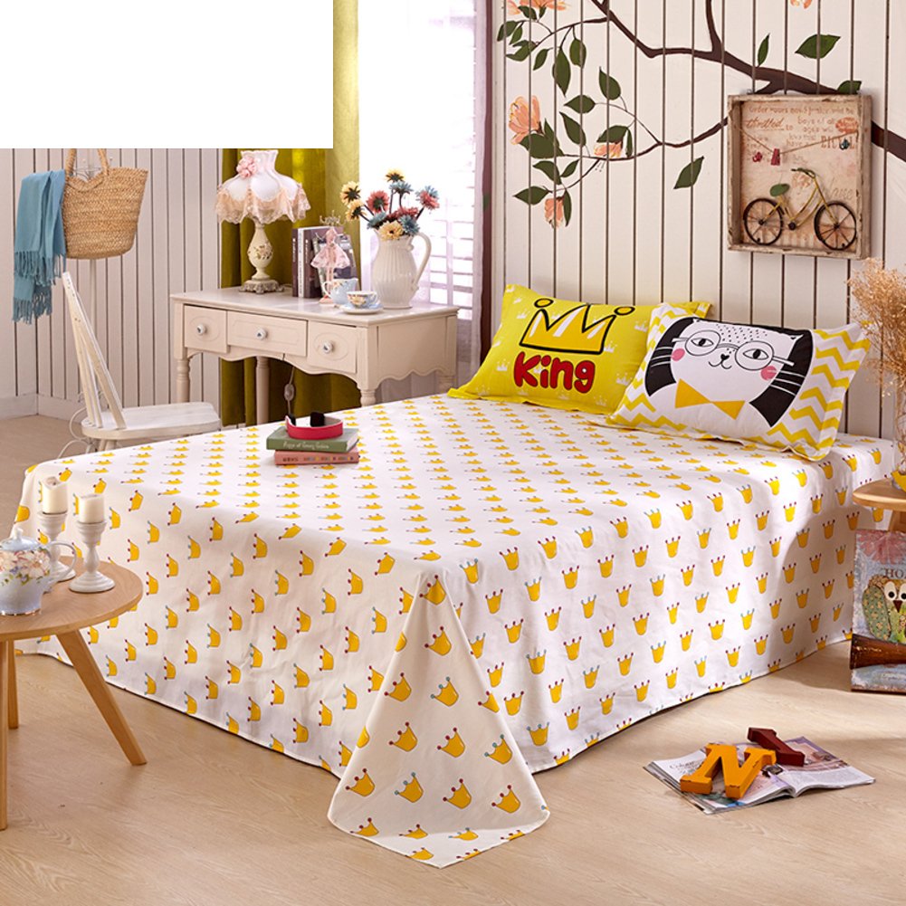 Feuilles de dortoir étudiant drap en coton 200x230 de lits