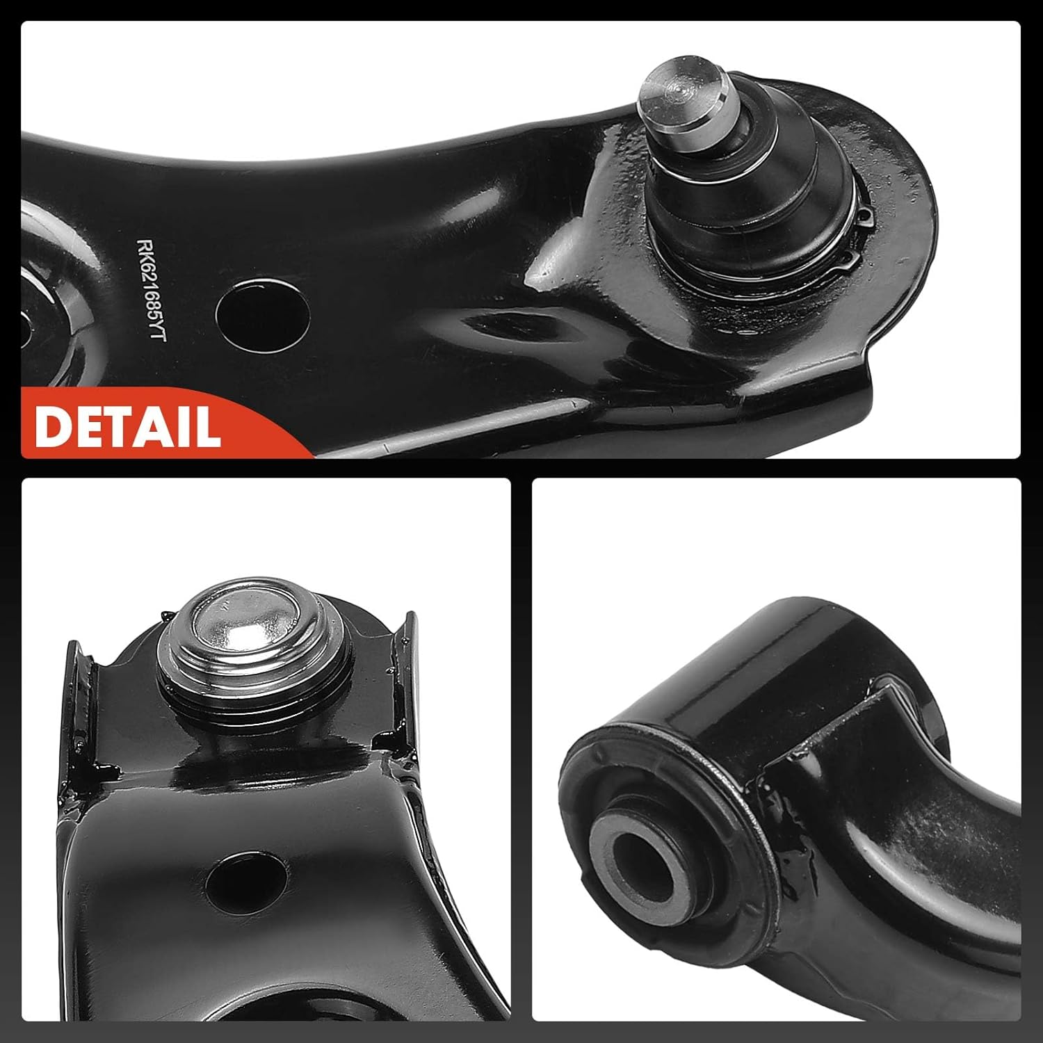 A-Premium Front Right Lower Control Arm with Ball Joint Compatible with Hyundai Santa Fe 2007 2008 2009