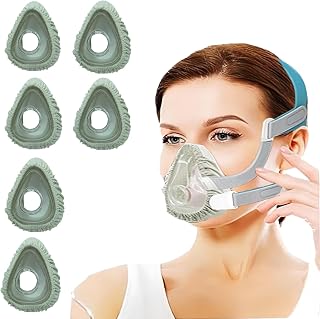 6 Pack CPAP Mask Liners, Covers for Seal CPA Mask Cushion Comfort Silky CPAP Mask Covers One Size Compatible with Most Full Face CPAP Masks CPAP Skin Protector,Improve The Comfort of Wearing The Mask