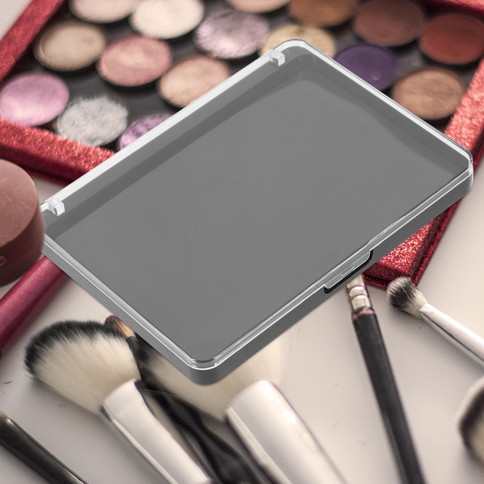 Hohopeti Palette di Ombretti Magnetiche Vuote 3 Pezzi, Vassoio Porta Cosmetici in Plastica Chiusura Magnetica, Contenitore Trucco Compatto per Organizzazione Professionale