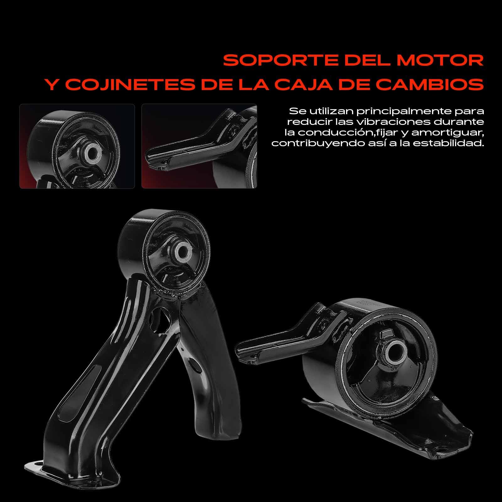 Frankberg 1 soporte de motor + 2 soportes de motor + 1 caja de cambios