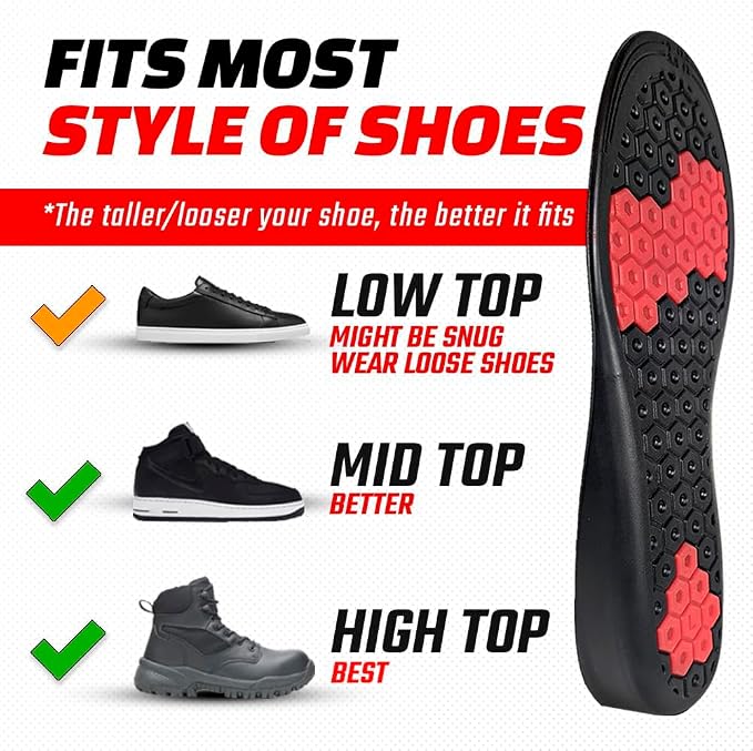 Plantillas incrementadoras de altura para hombre 1 pulg miniatura 5