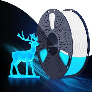 SUNLU PETG Glow in Dark Filament,1kgWhite, Glow Blue