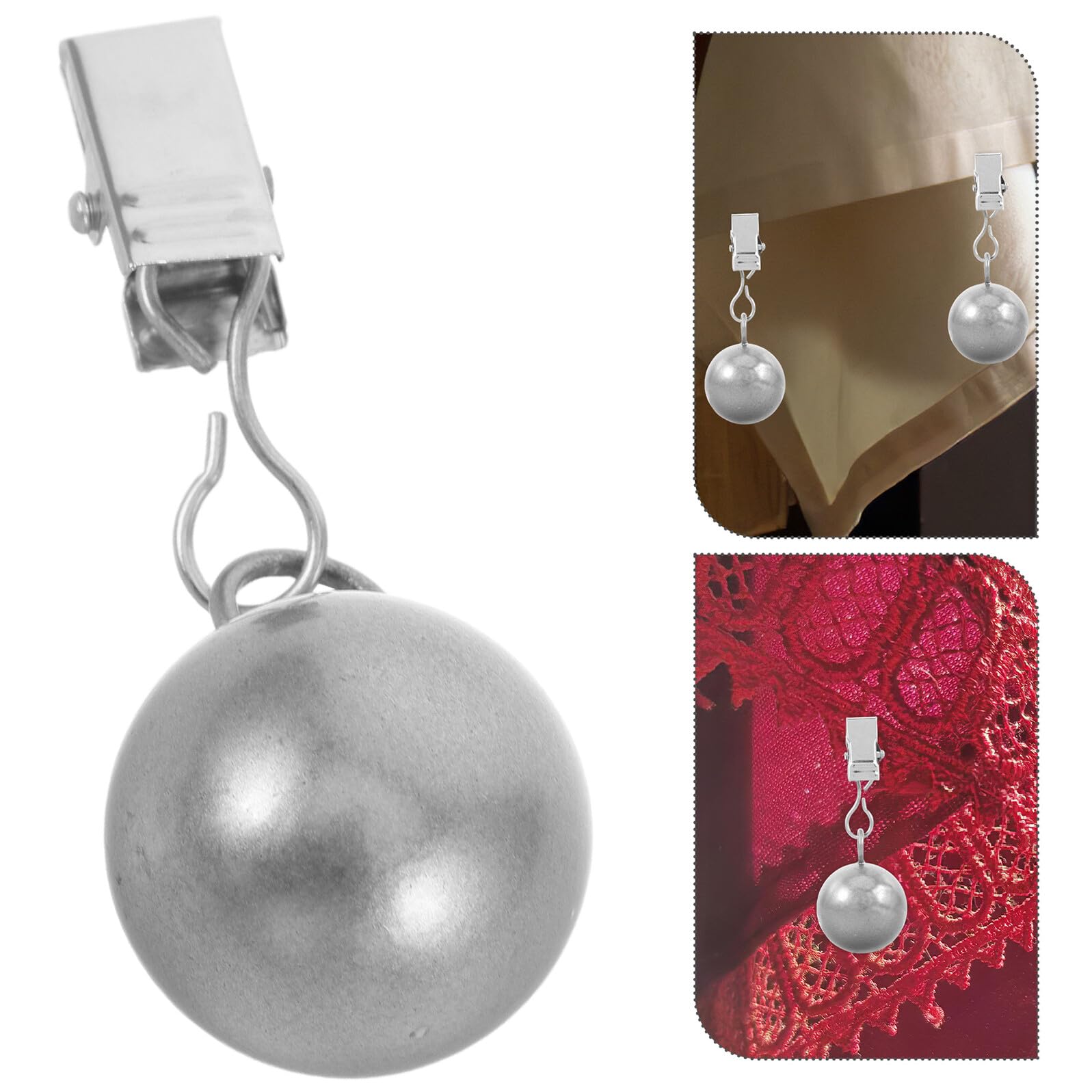 Toyvian 4pezzi Clip per Tovaglie in Acciaio Inossidabile Pesi Antivento per Tovaglia da Picnic all Aperto Supporti per Gonne da Tavolo per Feste e Matrimoni di Morsetti di Copertura