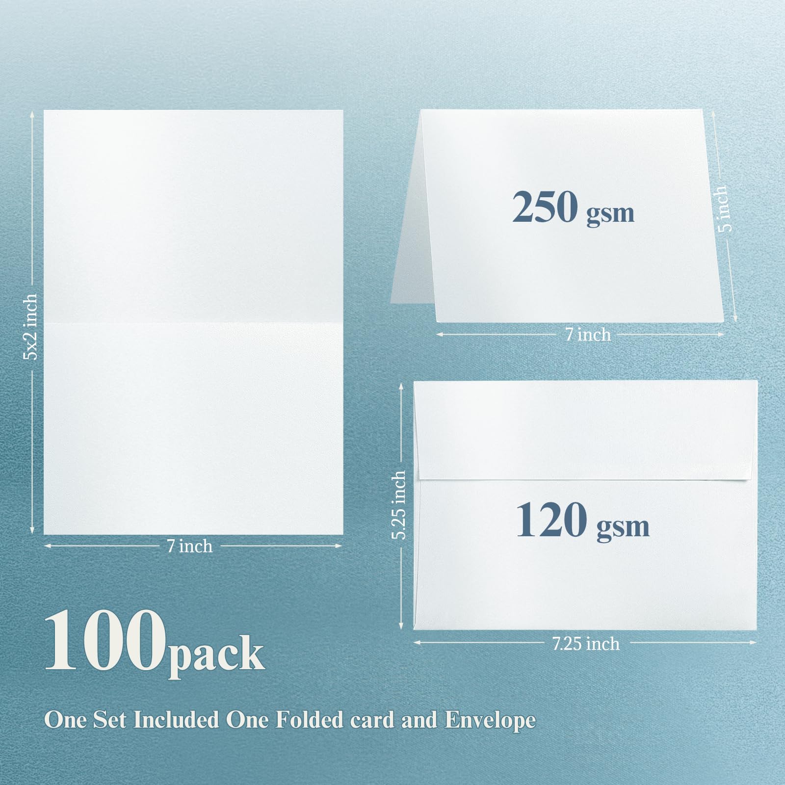 Snapklik.com : White Shimmer 5x7 Blank Cards And Envelopes, Pearl White ...