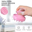 QIQI Scalp Massager Brush for Hair & Shampoo | Relaxing Head Massager with Soft Silicone Bristles | Deep Cleansing & Anti-Dandruff Tool for Men & Women(PINK35) gallery image