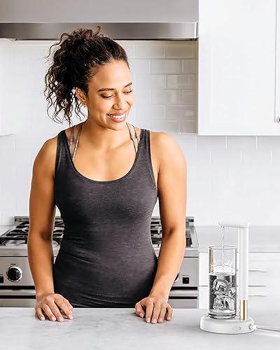 Miniatura 2 de Dispensador de agua de escritorio para botella de 5 galones, dispensador de jarra de agua de 5 galones con diseño de altura ajustable, mesa de carga