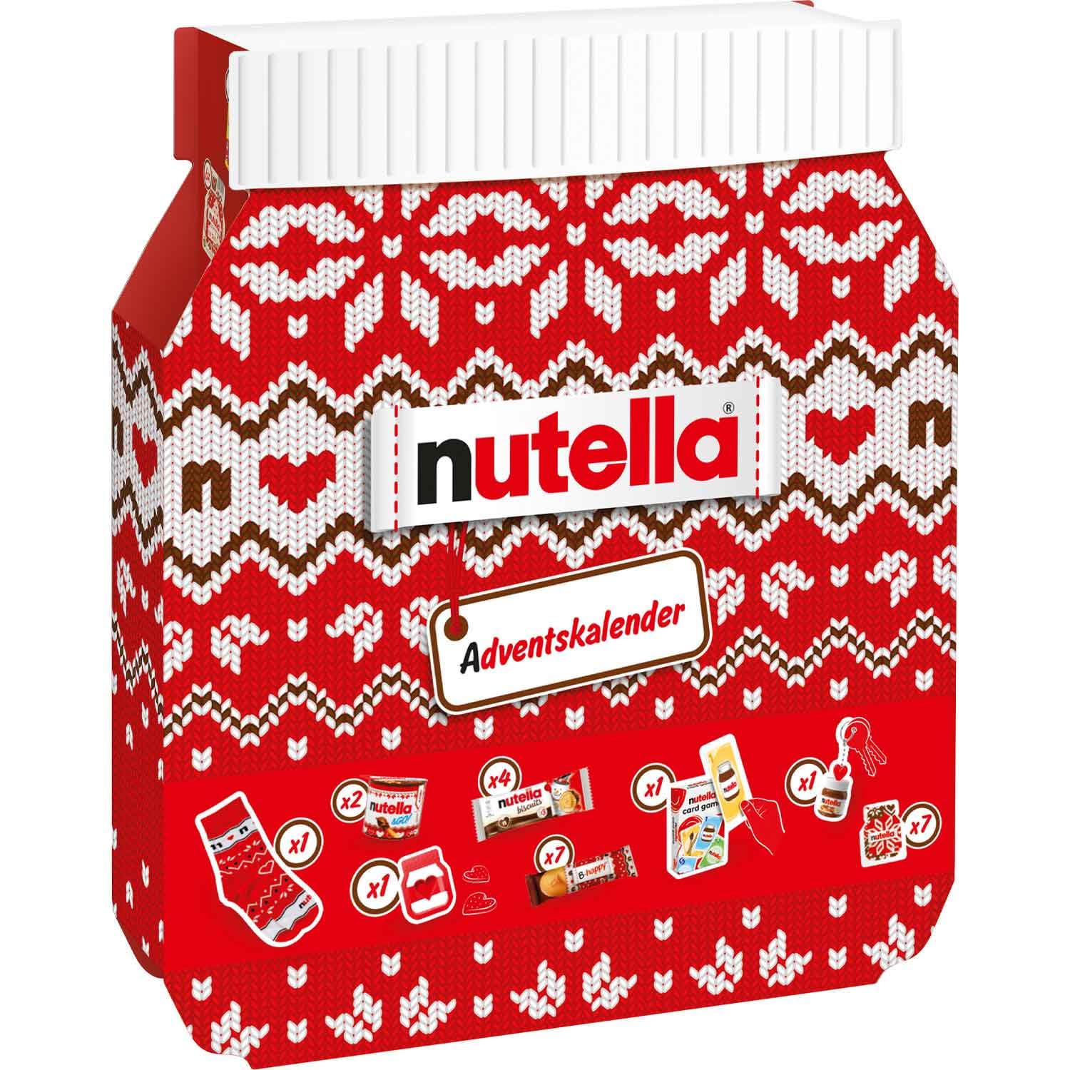 JUNG Nutela Calendario de Adviento 2024, 24 regalos, calendario de Adviento para untar, para niños, mujeres y hombres