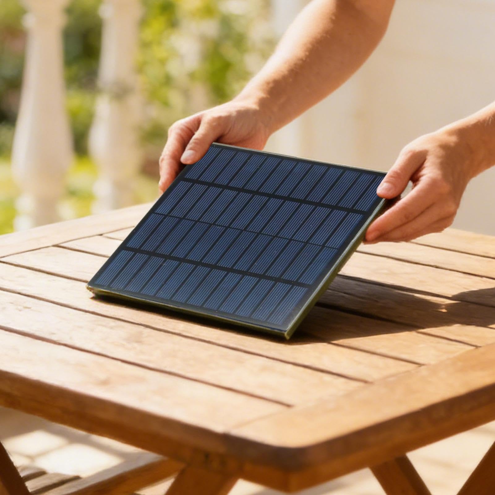Pannello Solare | Caricabatterie da 20W 12V per Pannello Fotovoltaico | Alimentazione per Cortile Giardino | per Luci da Esterno, Fienile, Giardino, Sentiero, Cortile, Fattoria, Telecamera di Sorvegli