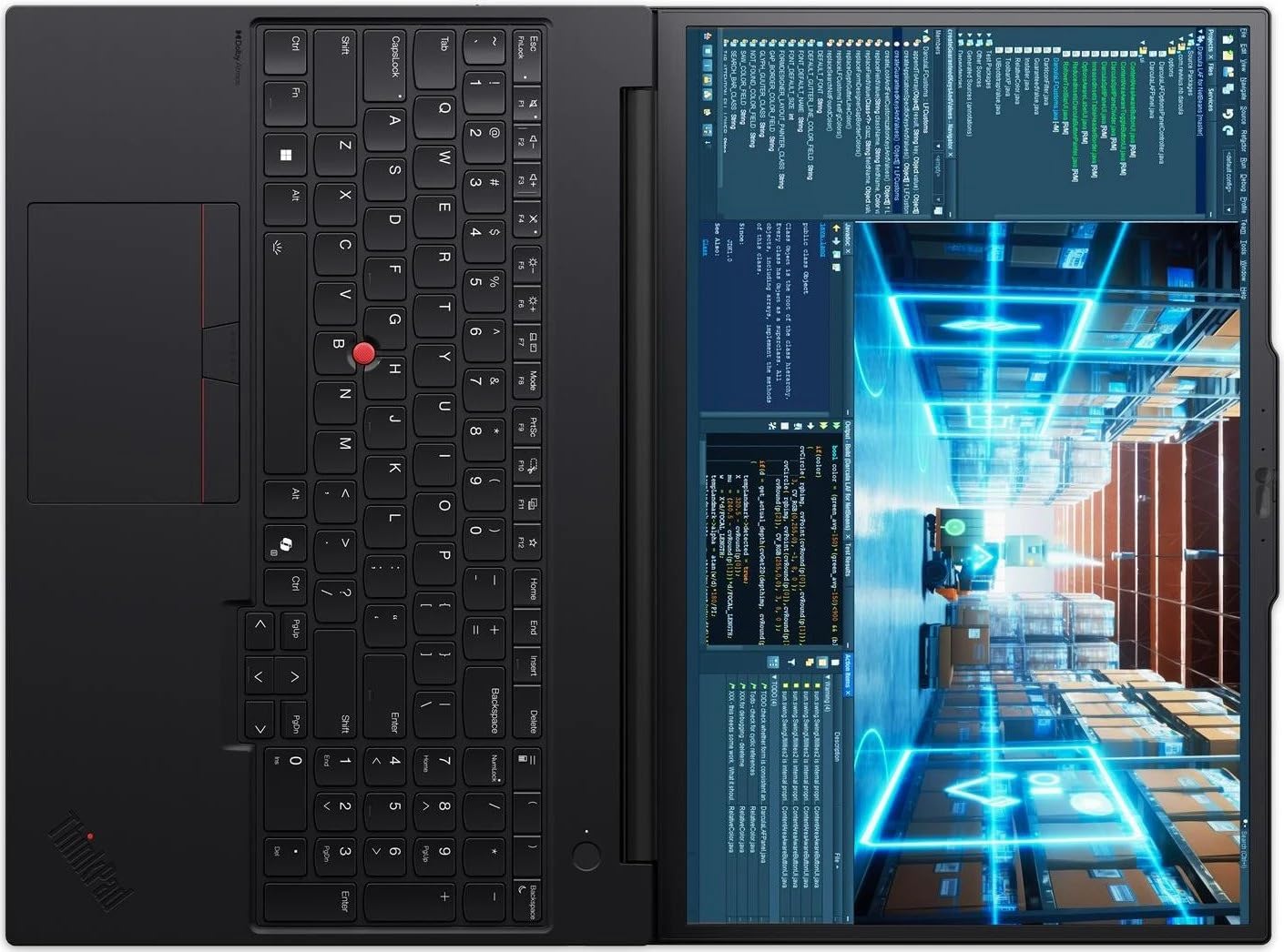 Lenovo ThinkPad P16v Gen 3 [Intel] Intel Core Ultra 7 255H Workstation mobile 40,6 cm [16] WUXGA 32 GB DDR5-SDRAM 1 TB SSD NVIDIA RTX PRO 2000 Blackwell Wi-Fi 7 [802.11be] Windows 11 Pro Tedesco Nero