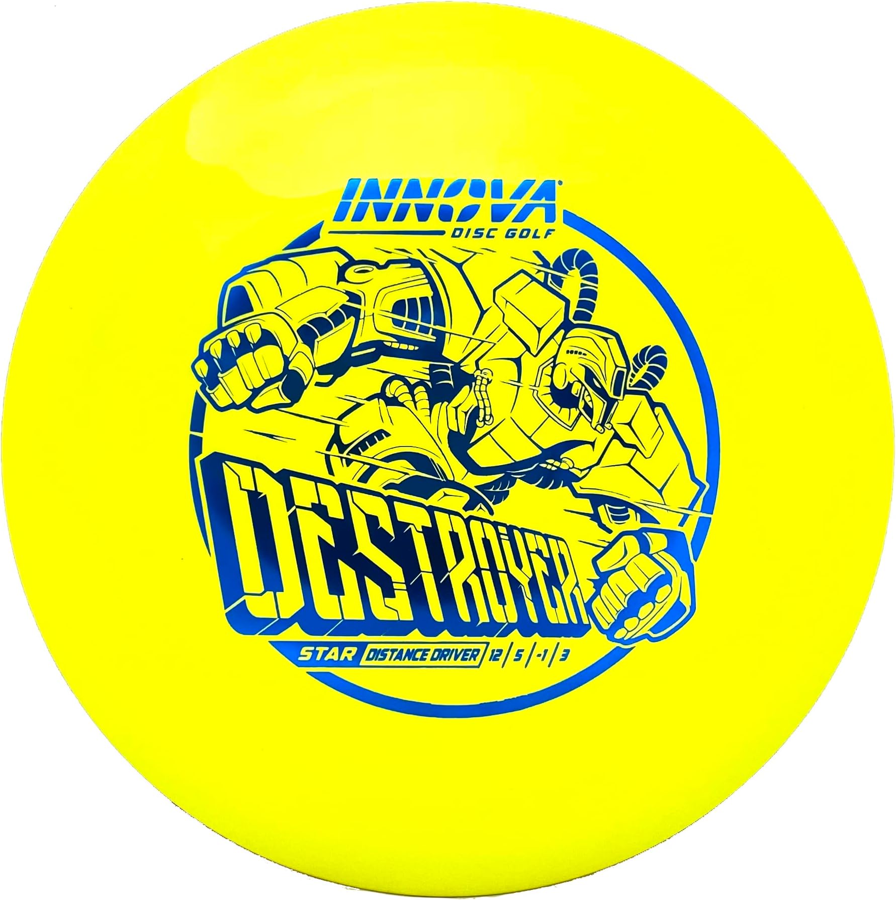 Innova Discs Star Destroyer 2023 Robot Stamp Disc Golf Driver – Distance Driver for Disc Golf