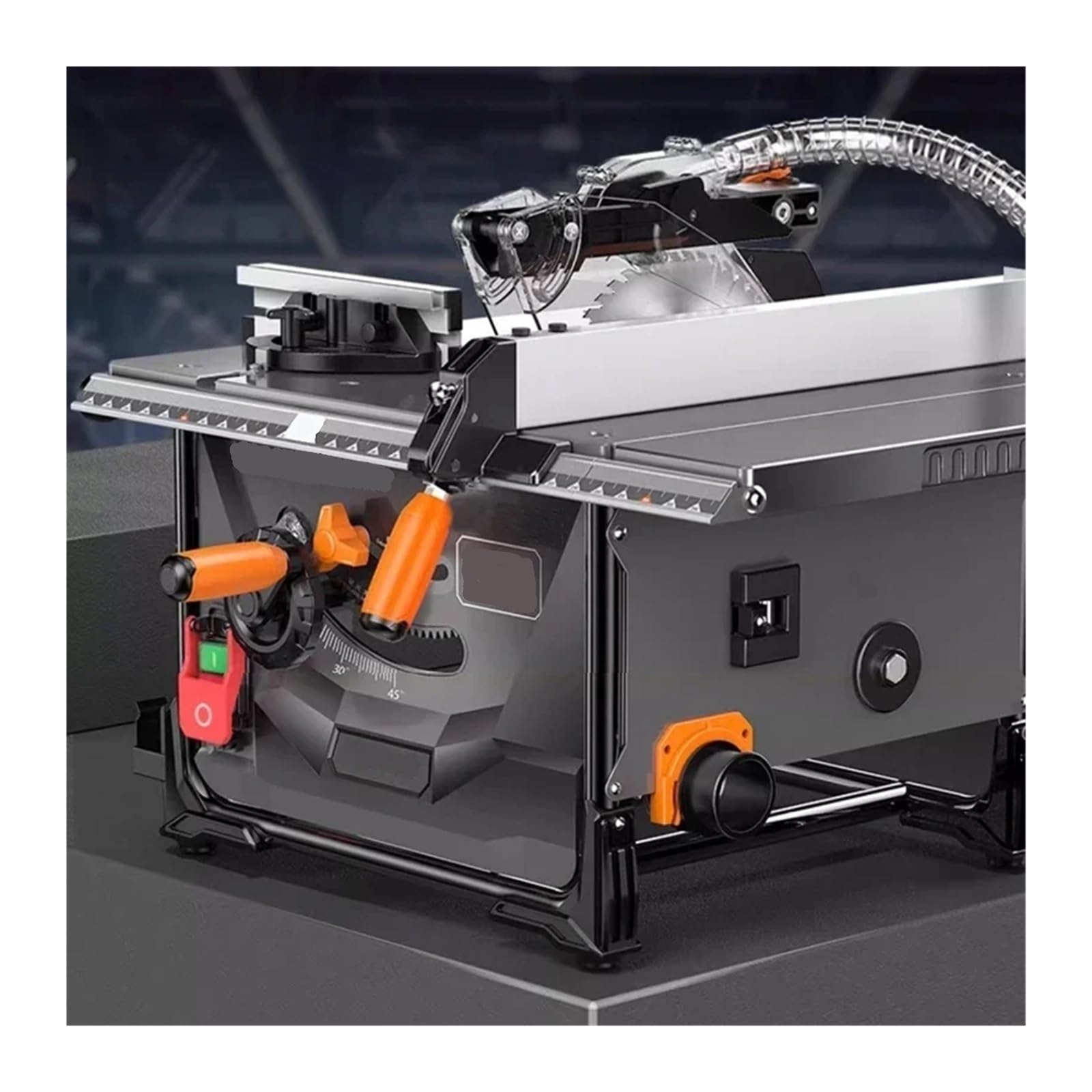 Sierra de mesa portátil Sierra Sin Polvo For Carpintería, Mesa Deslizante Especial, Máquina De Corte Multifunción Todo En Uno Madera Maciza 8 Pulgadas, para muebles de bricolaje, carpintería(2000W)