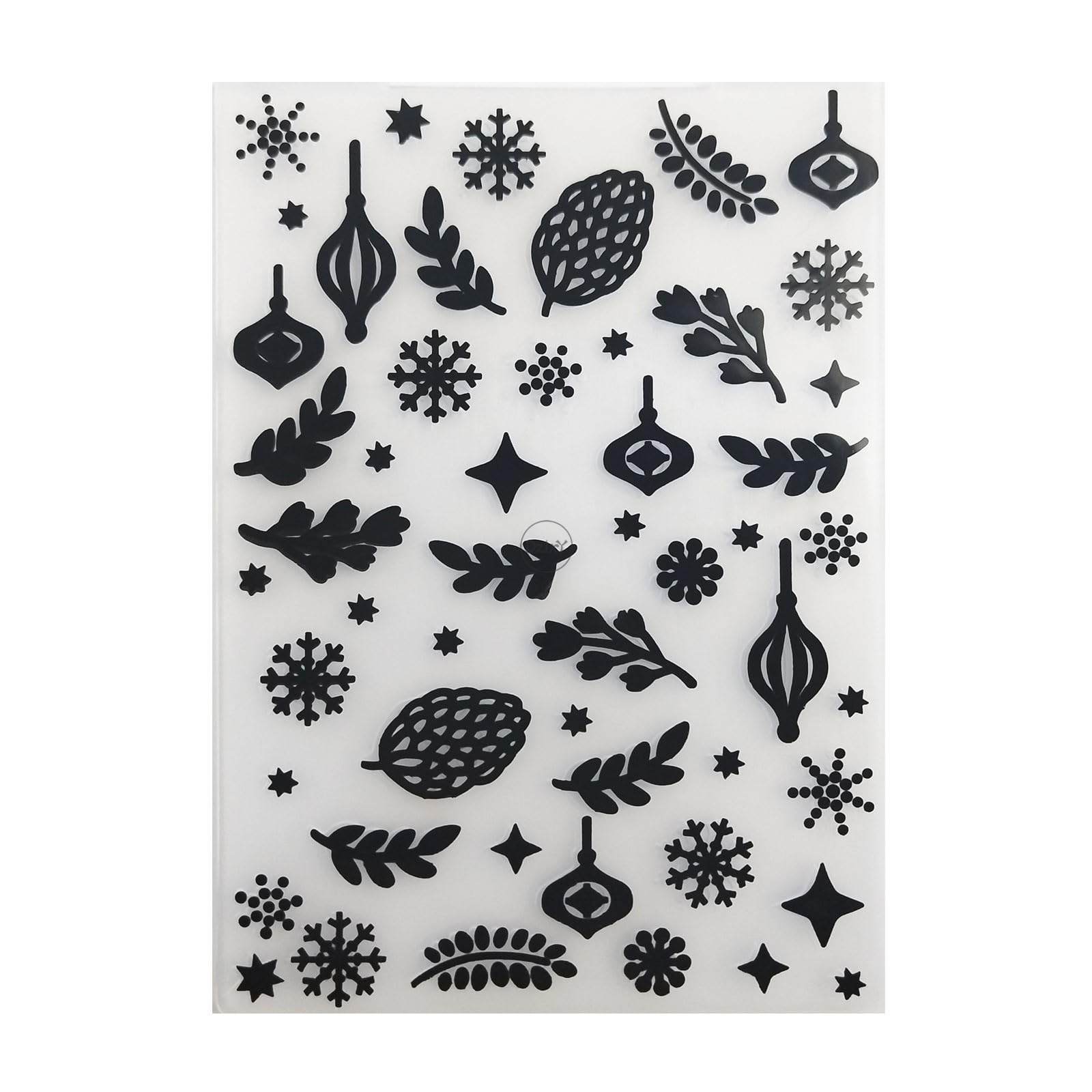 DzIxY Christmas Snowflakes Plastic Embossing Folders for Cards Making Supplies DIY Paper 3D Scrapbook Stencils Album Crafts Decoration Template