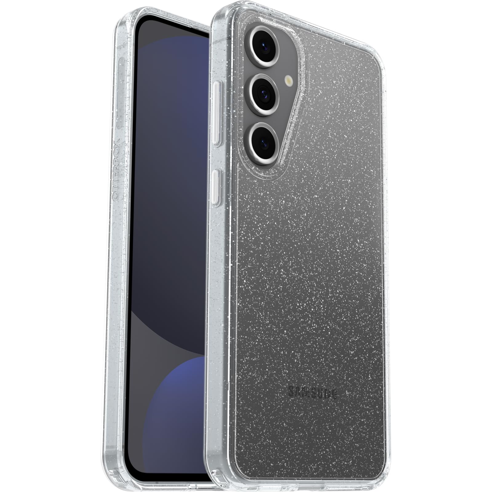 OtterBox Symmetry Clear Case for Samsung Galaxy S24 FE, Shockproof, Drop proof, Protective Thin Case, 3x Tested to Military Standard, Stardust/Clear