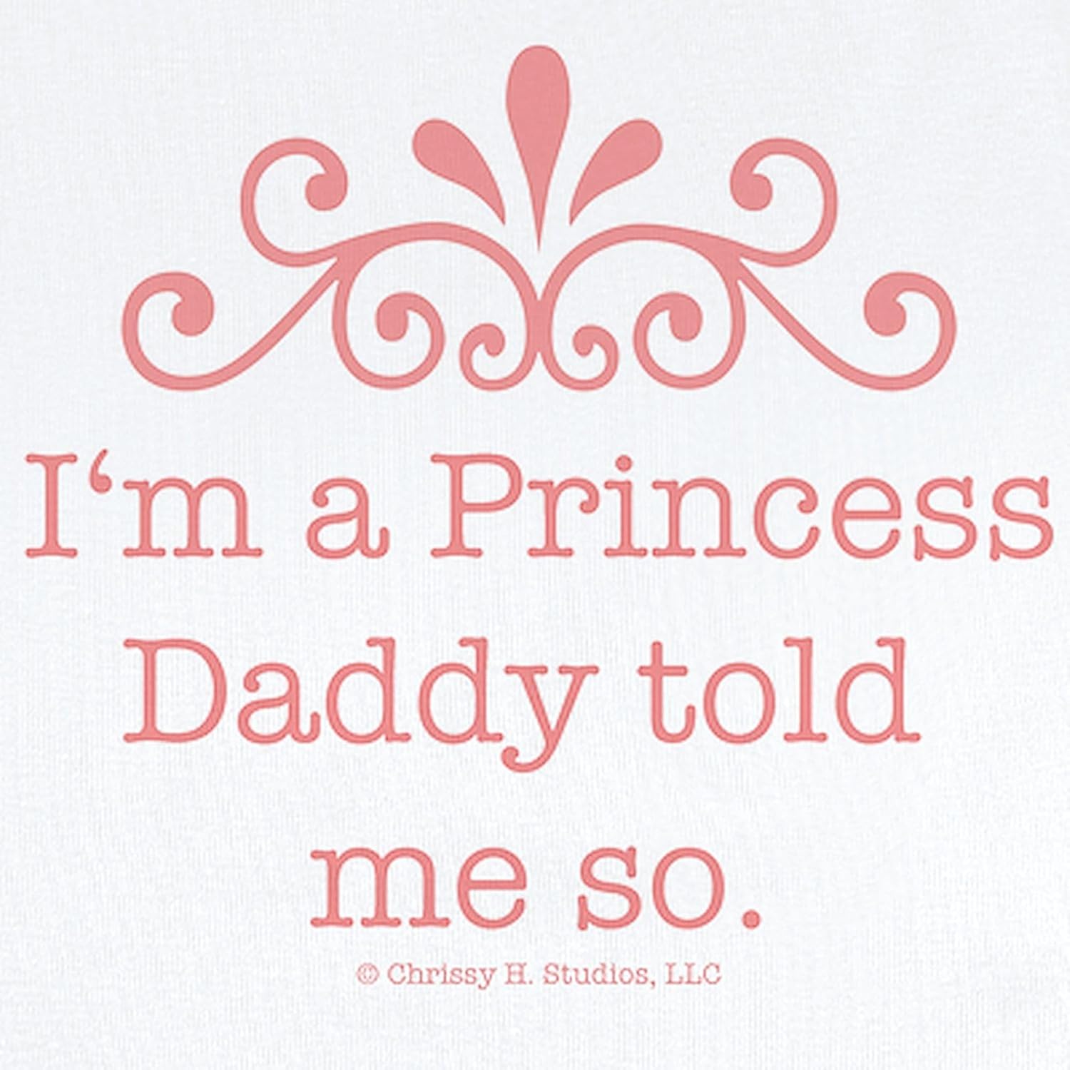 CafePress Pink Daddy's Princess Onesie Bodysuit Creeper Cute Infant Bodysuit Baby Romper