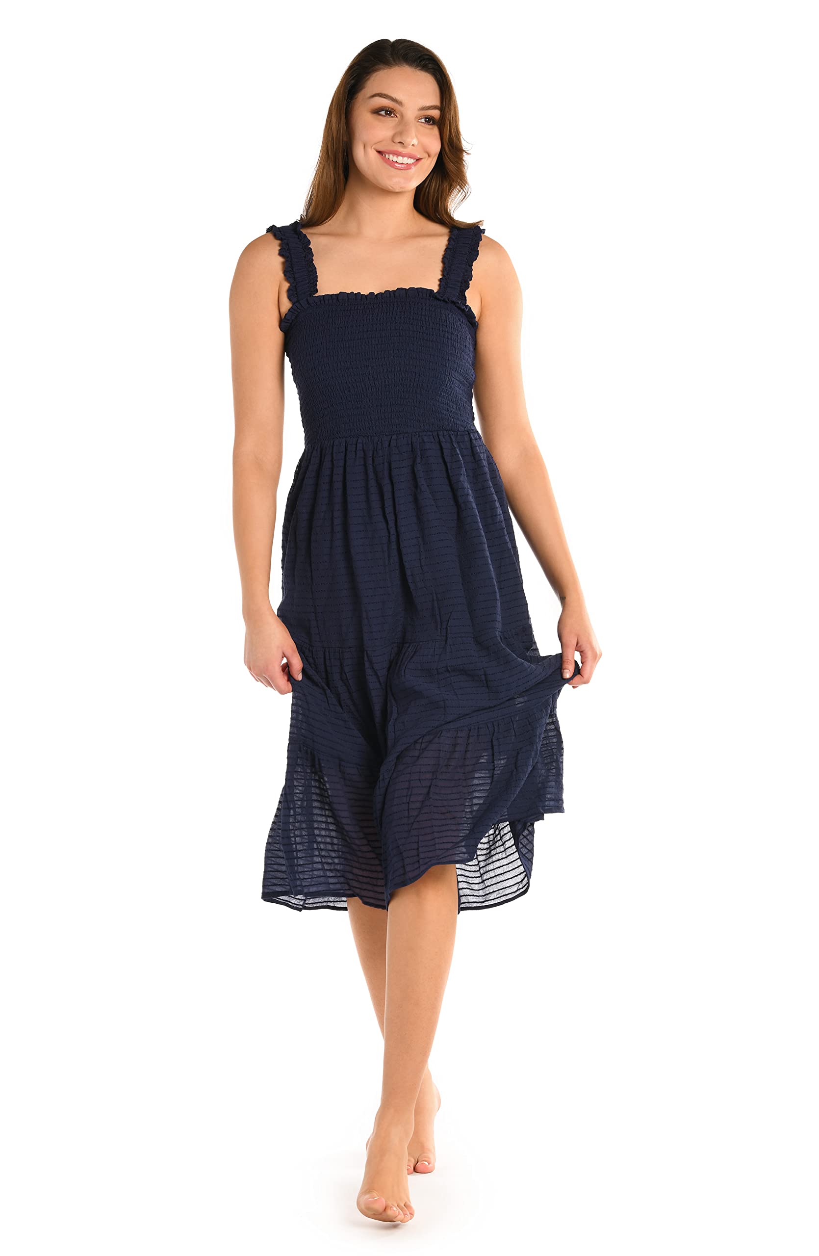 Robe midi cache-maillot de bain vêtement couvrant plage - 4