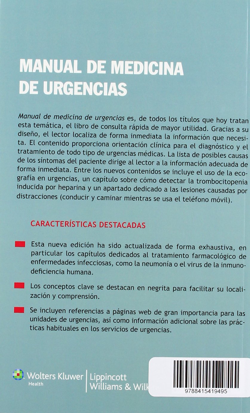Manual de medicina de urgencias (Spanish Edition)