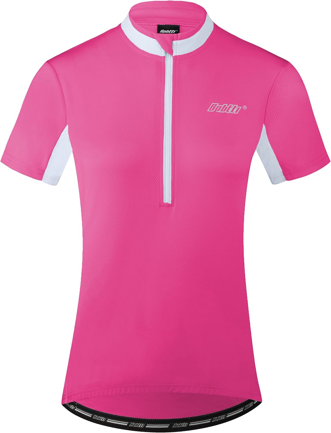 bpbtti Women's Half Zipper Short Sleeve Cycling Jersey Bike Biking Shirt with 3-Real Pockets - Image 2