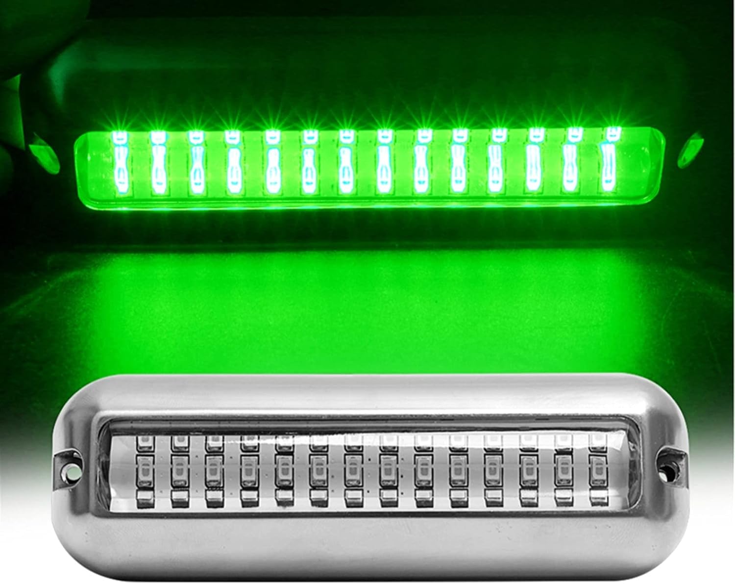 Boat Transom Light 42 LED Underwater Fishing Light Boat Transom Night Light Water Landscape Lighting Marine Accessories Marine (Color : Green)