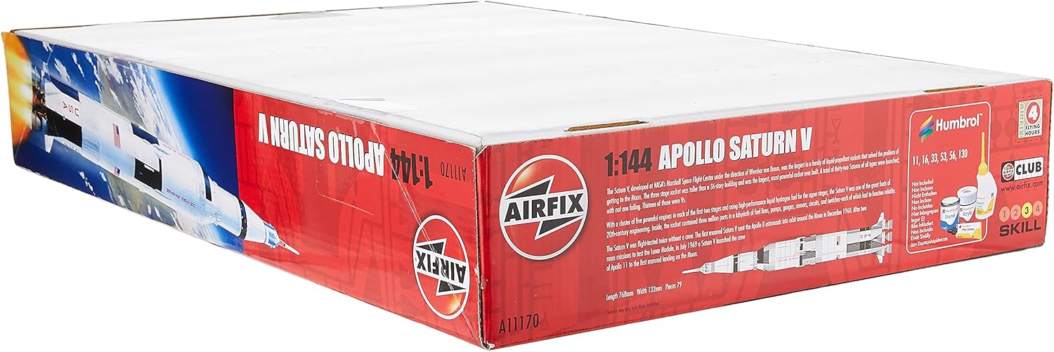 Airfix A11170 1:144 Scale Nasa Apollo Saturn V Rocket Model Kit
