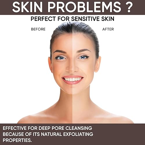 Miniatura 5 de HERBOGANIC Pasta de jabón negro africano crudo, limpiador exfoliante natural para rostro y cuerpo, con beneficios de la manteca de karité