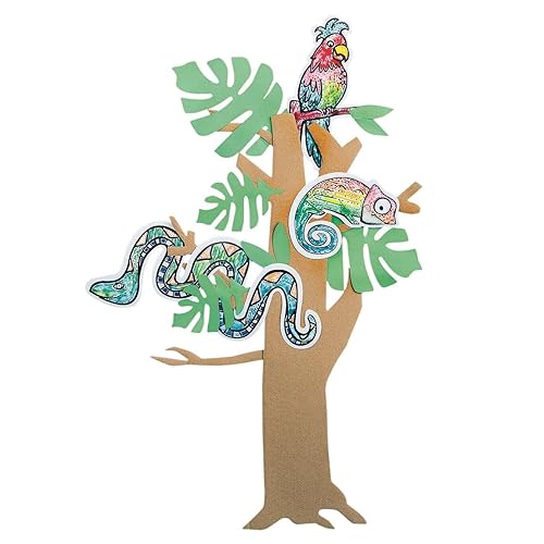 S&S Worldwide Paint-a-Dot Rainforest Animals Craft Kit