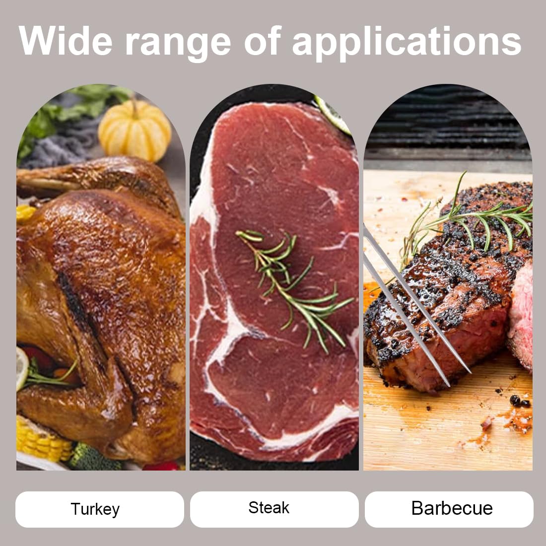 Profesional Tenedor de Carne y Trinchador de Acero Inoxidable con Mango Ergonómico – Ideal para Asar y Trinchar