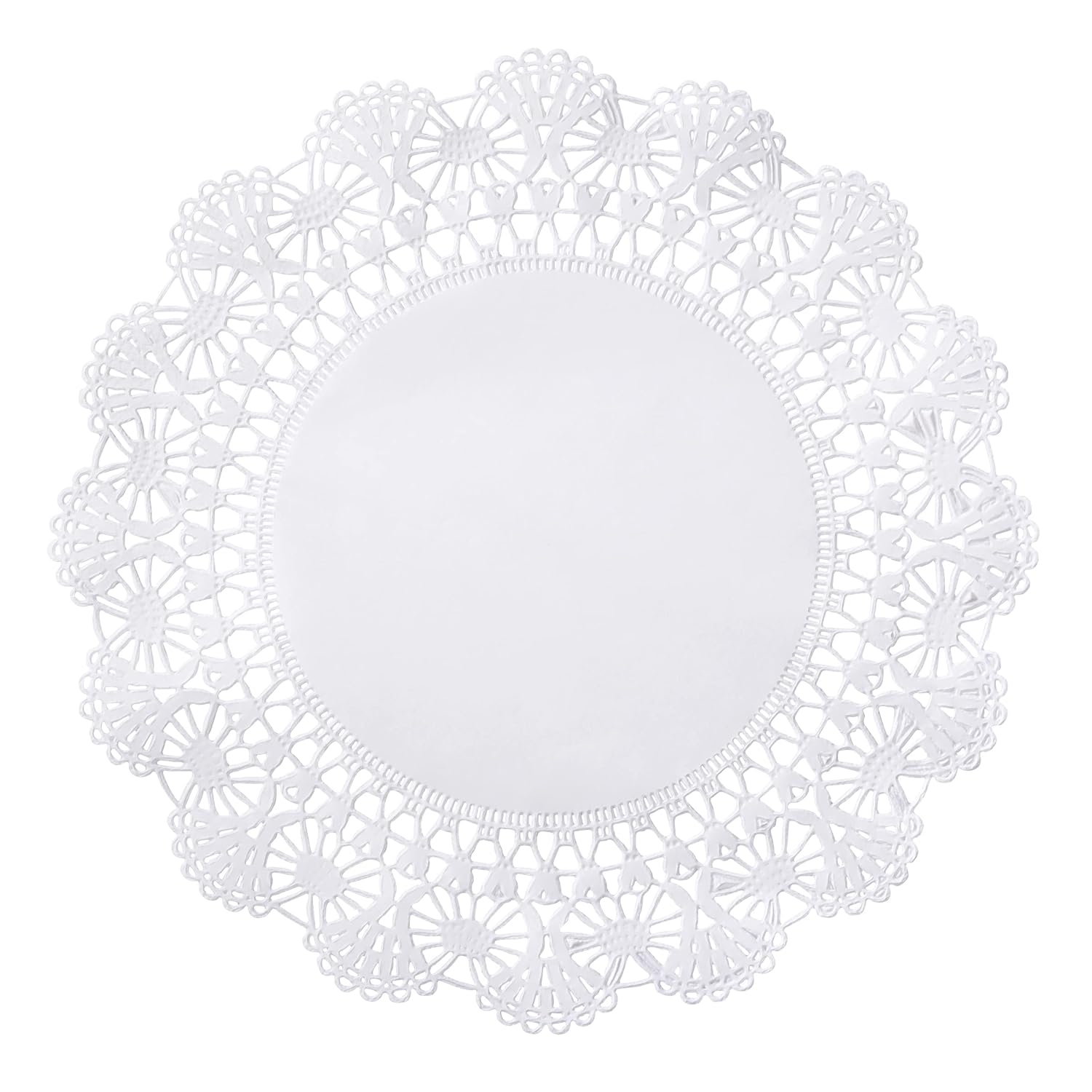 Hoffmaster 12" White Cambridge Lace Doilies 4000 ct.