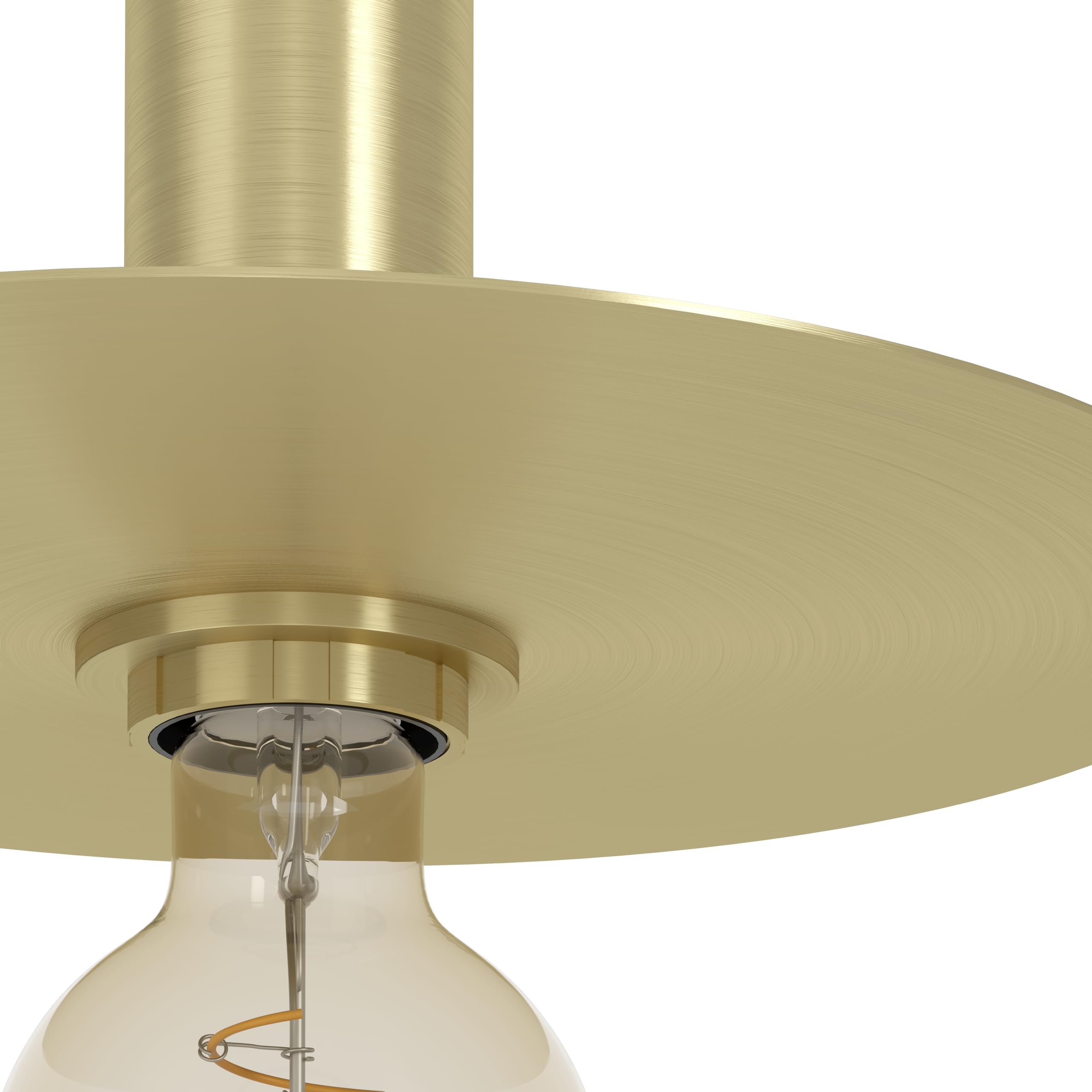 EGLO Tischlampe Escandell, elegante Nachttischlampe | Tischleuchte aus Metall in Messing-gebürstet, Tisch-Lampe für Wohnzimmer und Schlafzimmer, E27 Fassung