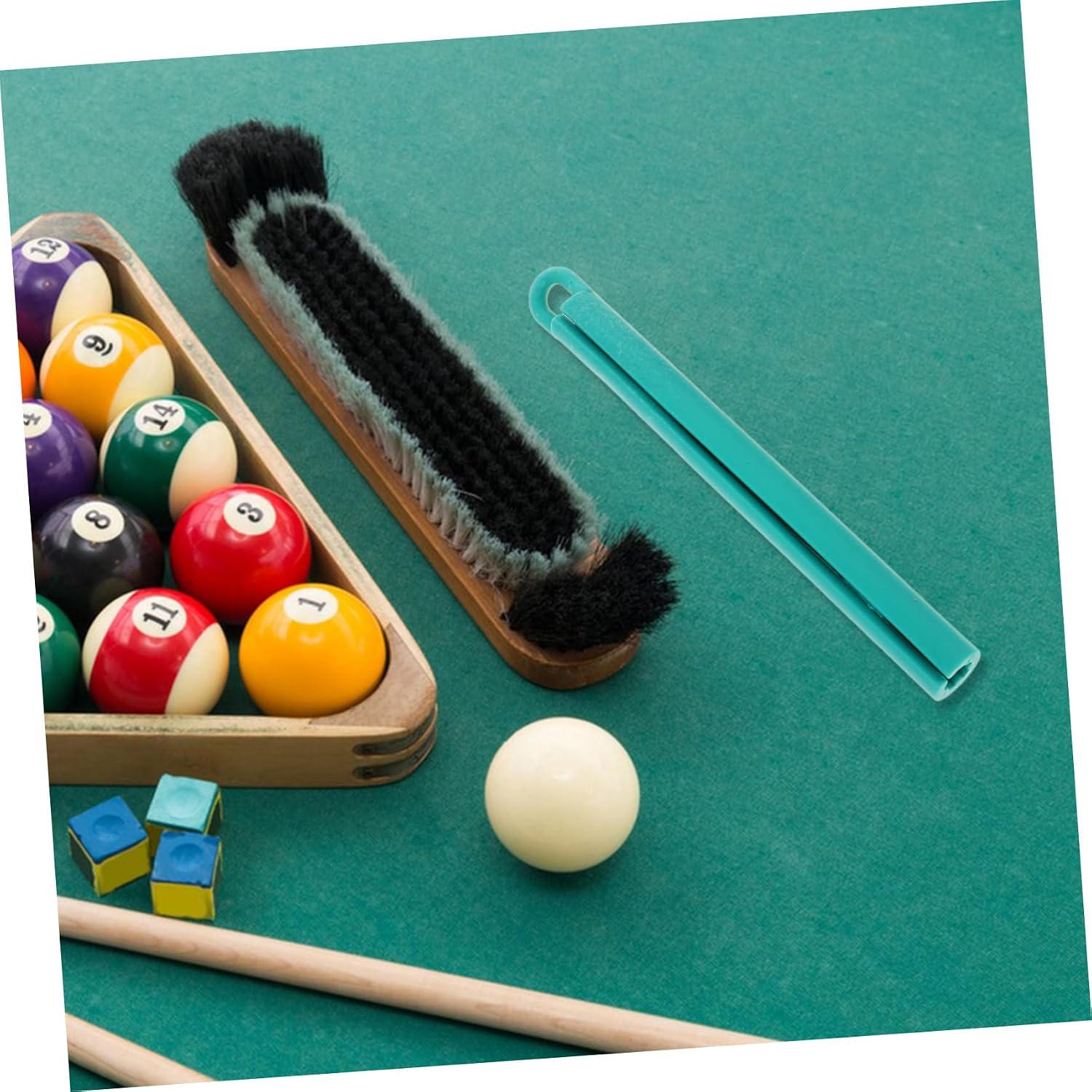 Toyvian 5pcs Billiard Cue Mount Pool Cue Stick Holder Stained Rack Snooker Billiard Table Board