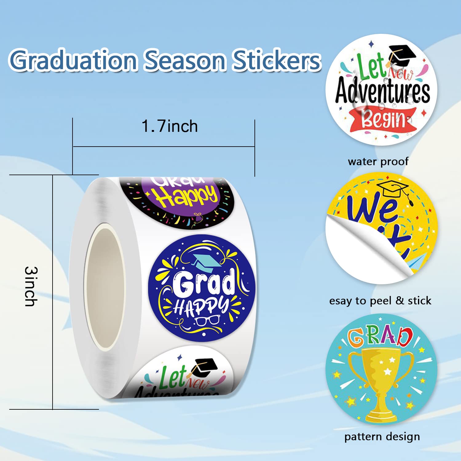 Graduation Hat Stickers/graduation Hat/graduation Ceremony/graduation Announcement/ Grad Party Envelope Seals/party Invitation Stickers