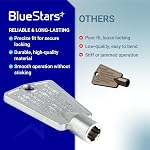 BlueStars Ultra Durable 216702900 Clé de porte de congélateur en métal compatible avec Frigidaire & Congelateurs Kenmore - Remplace 297147700 AP4071414 AP2113733 AP4301346 PS1991481 6599905 12849 - Boîte de 2
