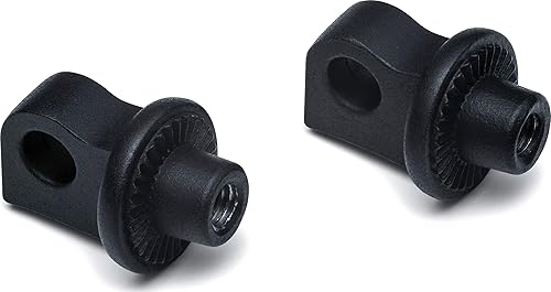 Kuryakyn Adaptadores de clavija estriados, negro satinado