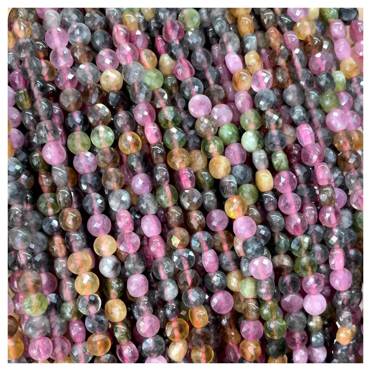 Perles d'espacement à facettes 4 mm pour créer des bijoux personnalisés à offrir en cadeau